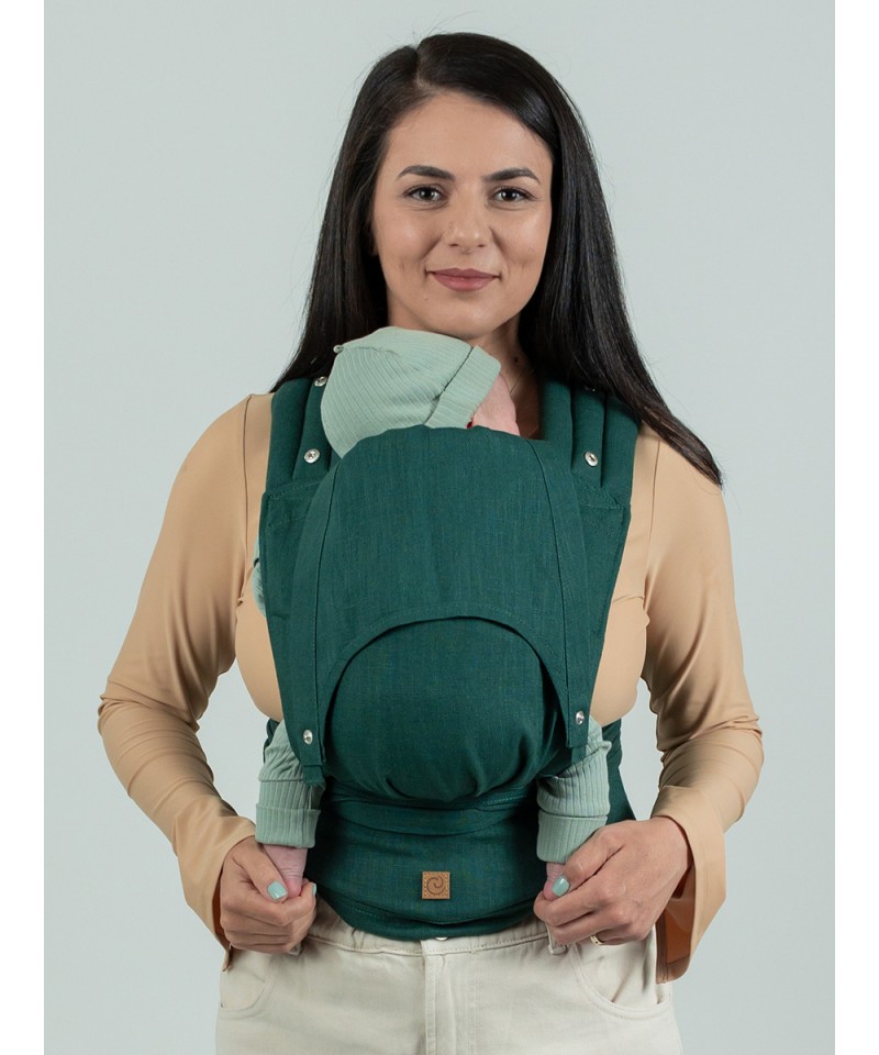 Isara Quick Half Buckle Carrier Evergreen Linen