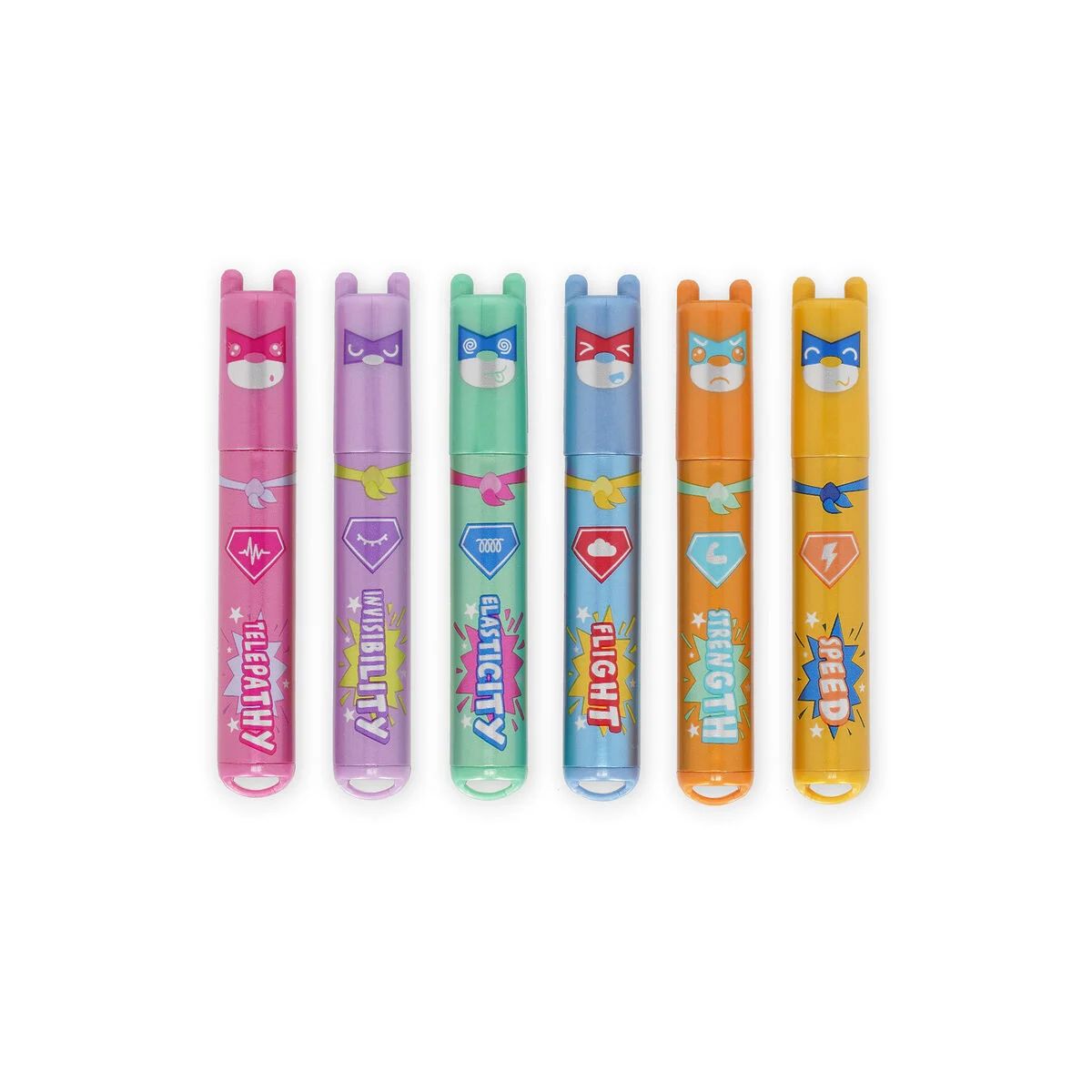 Teddy'S Superpower - Set mit 6 Mini-Textmarkern - Legami
