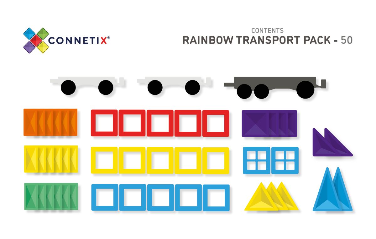 CONNETIX RAINBOW Transport Pack Magnetbausteine 50-teilig