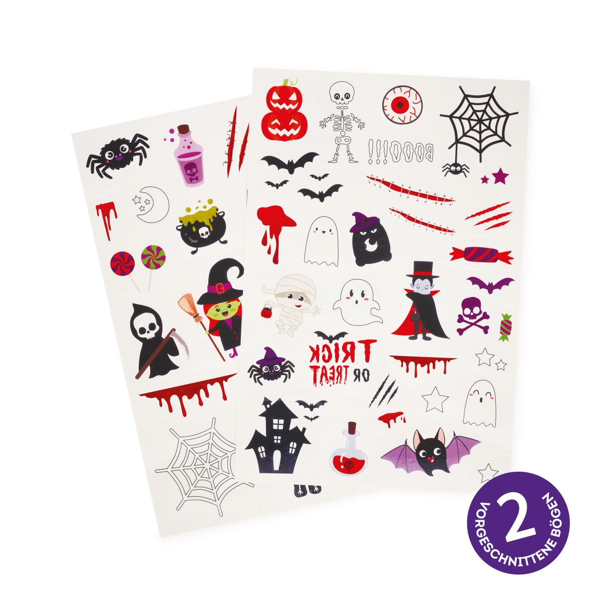 Halloween Abziehtattoos - Legami