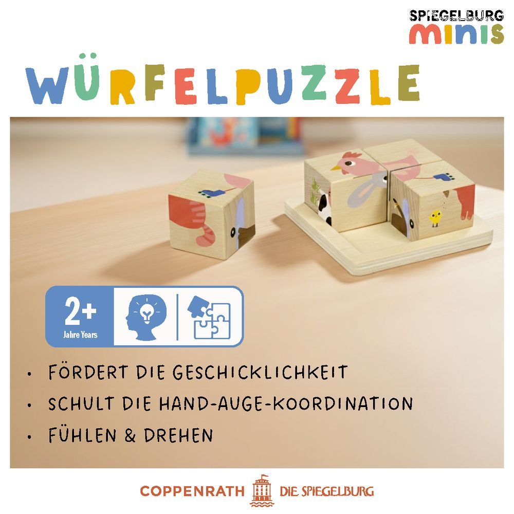 Würfelpuzzle Bauernhof - Spiegelburg minis