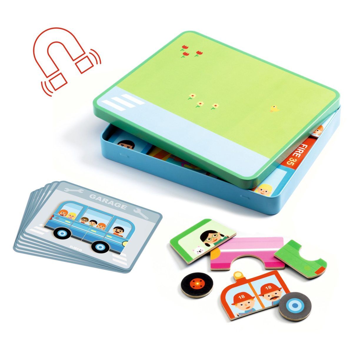 Magnetspiel: Vehicles - Djeco