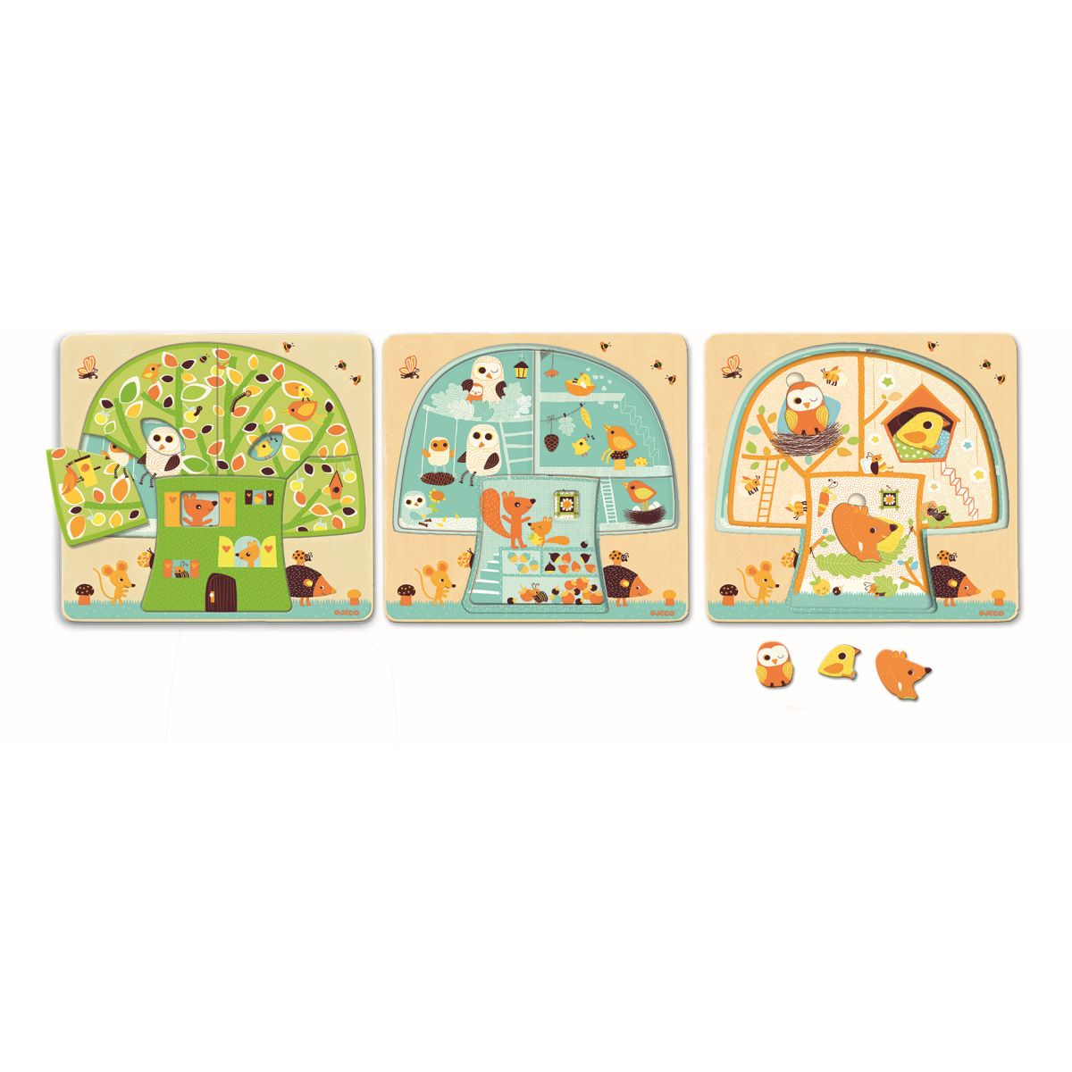 Schicht-Puzzle Chez-nut Baumhaus - DJECO