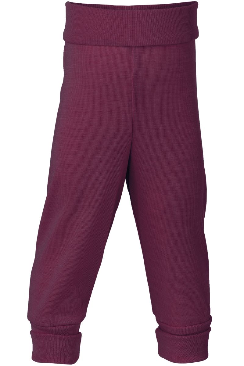 Babyhose lang mit Nabelbund orchidee Wolle-Seide - Engel