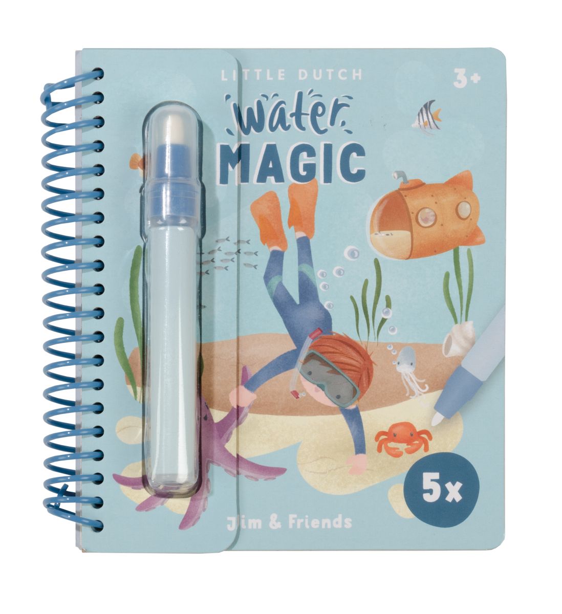 Wassermalbuch Water Magic -  Jim & Friends - Little Dutch