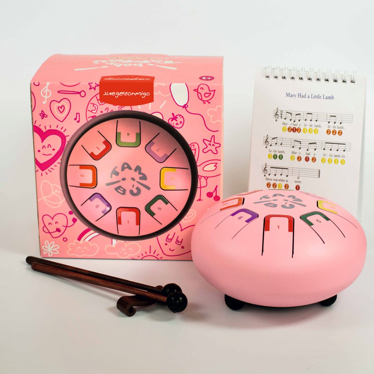 Baby Tambu Zungentrommel 15cm - Pinky Winky