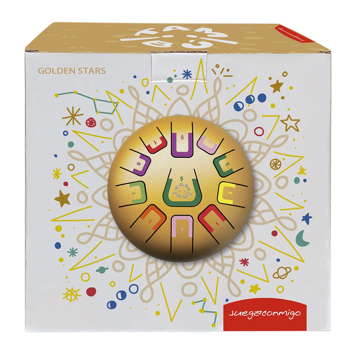 Tambu Zungentrommel 20cm - Golden Stars