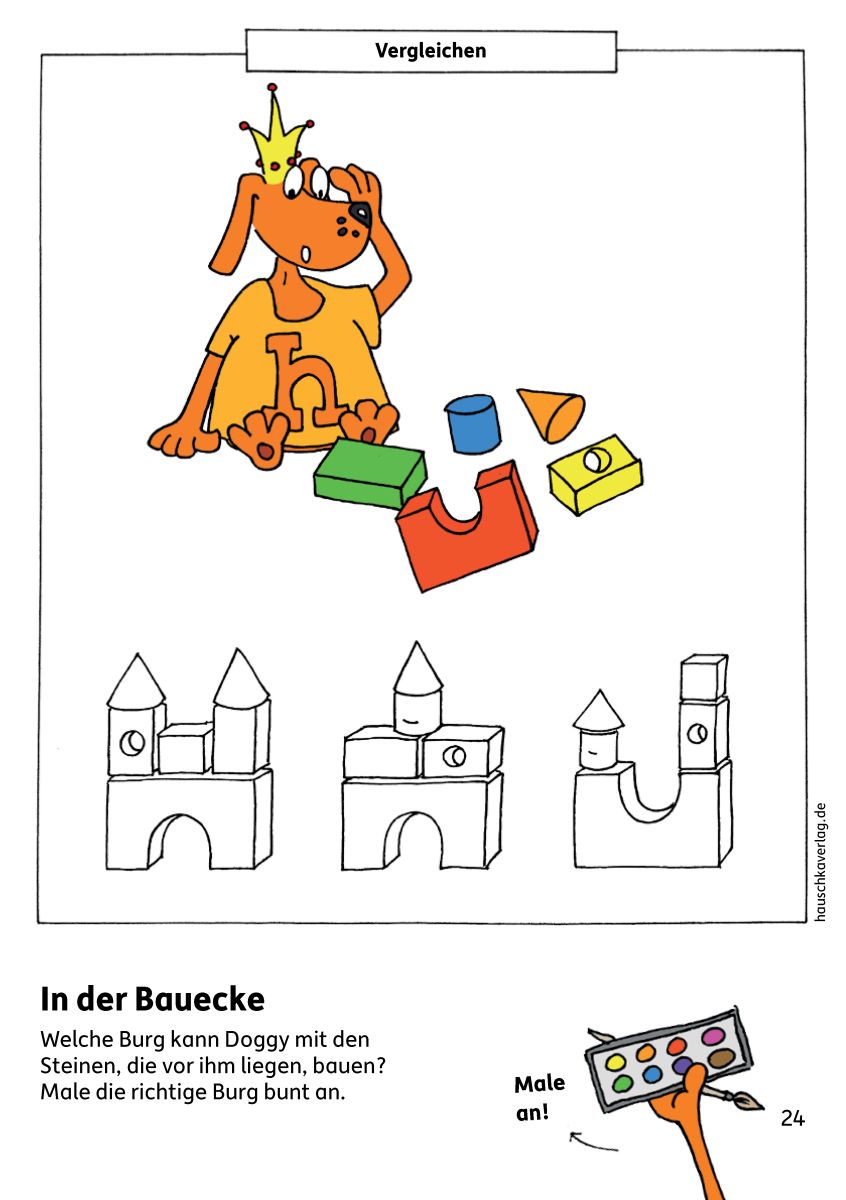 Kindergartenblock - Verbinden, vergleichen, Fehler finden - Hauschka Verlag 4+