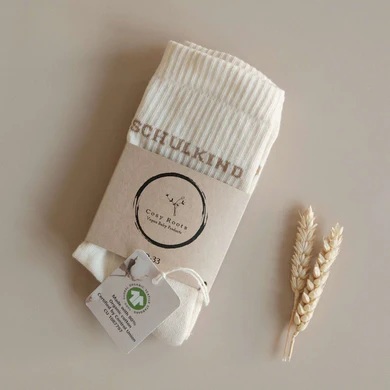 Socken Schulkind Gr. 30-33 Cosy Roots (1 Paar) sandfarben GOTS