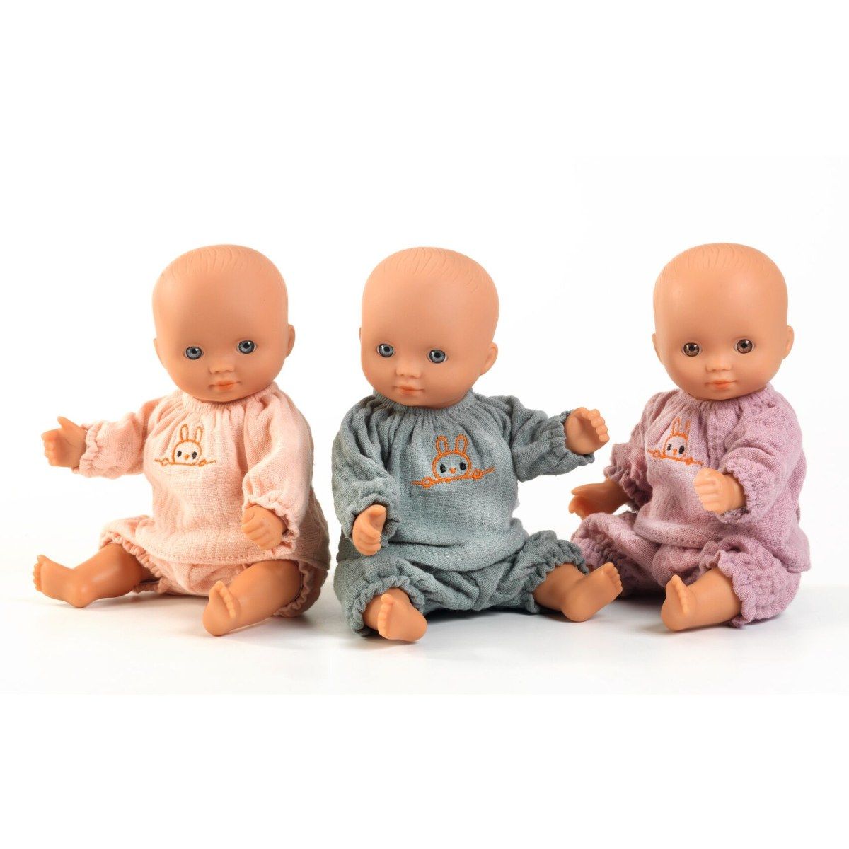 POMEA Puppe Mini Lola, Ola, Dina (verschiedene Designs, 1 Stück) - Djeco