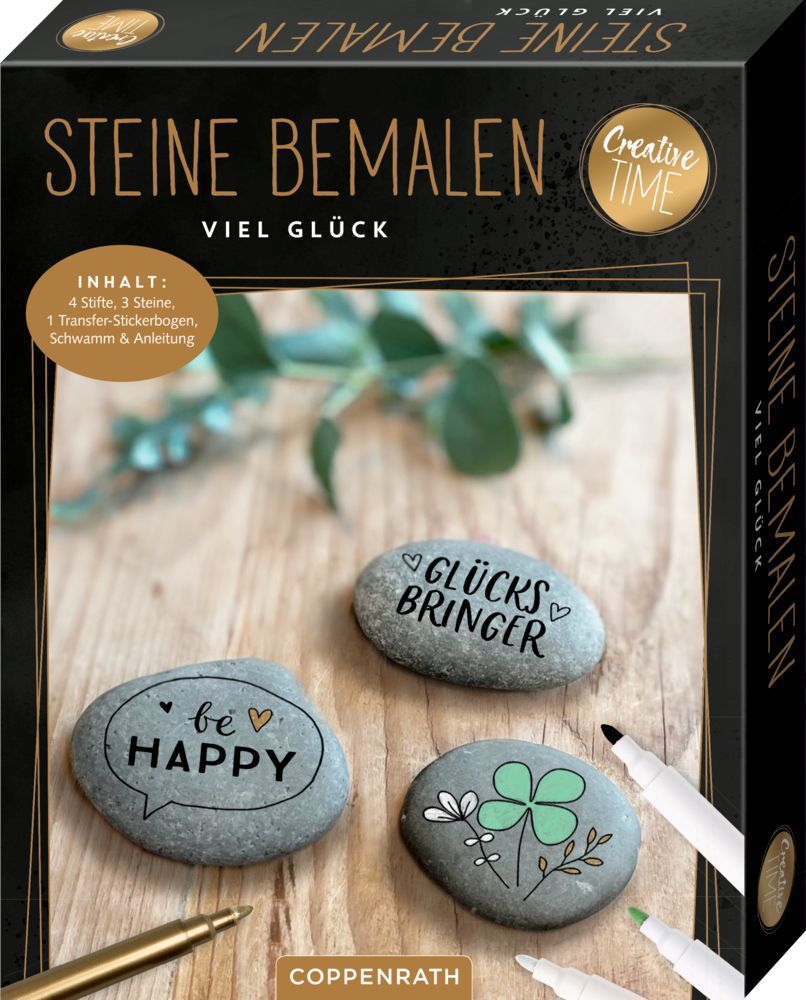 Steine bemalen - Viel Glück (Creative Time)