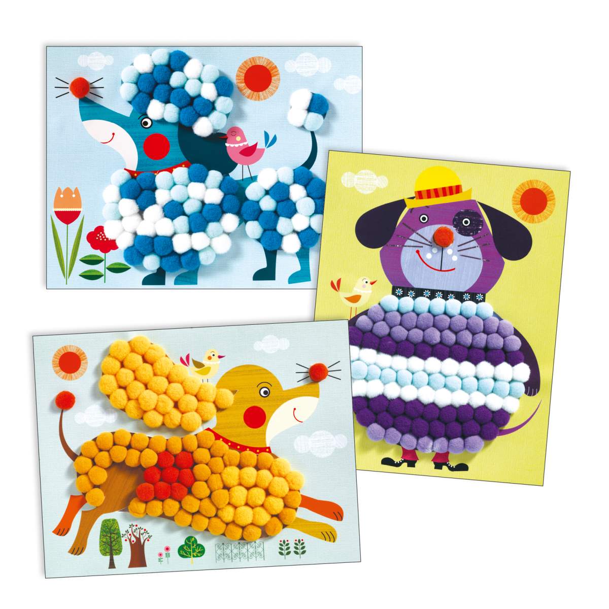 Bastelpackung 3-6: Hunde - Djeco