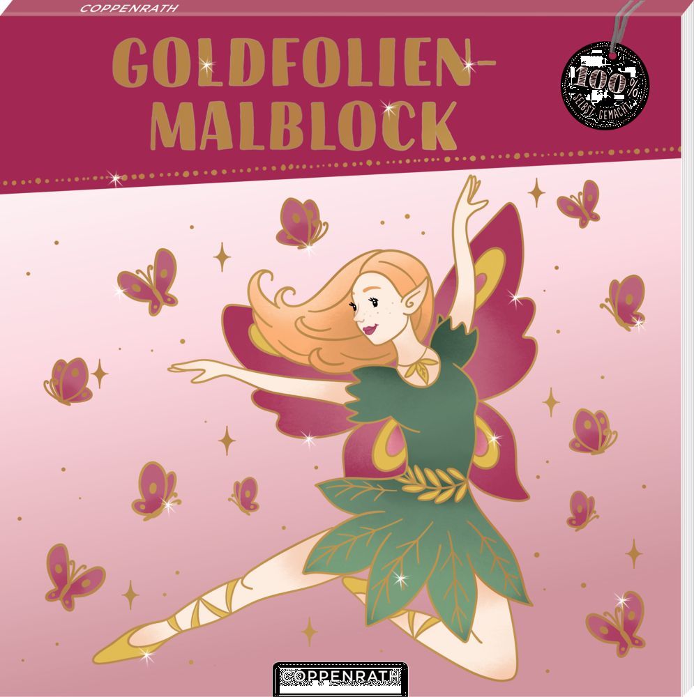 Goldfolien-Malblock - 100% selbst gemacht (Fantasy)