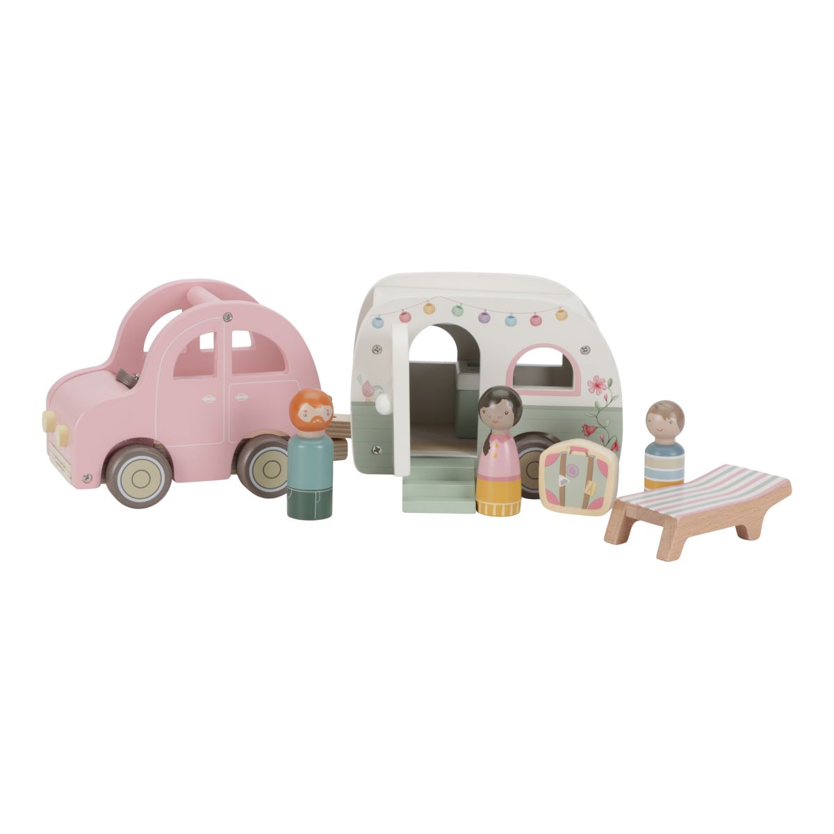 Auto mit Wohnwagen - Little Dutch