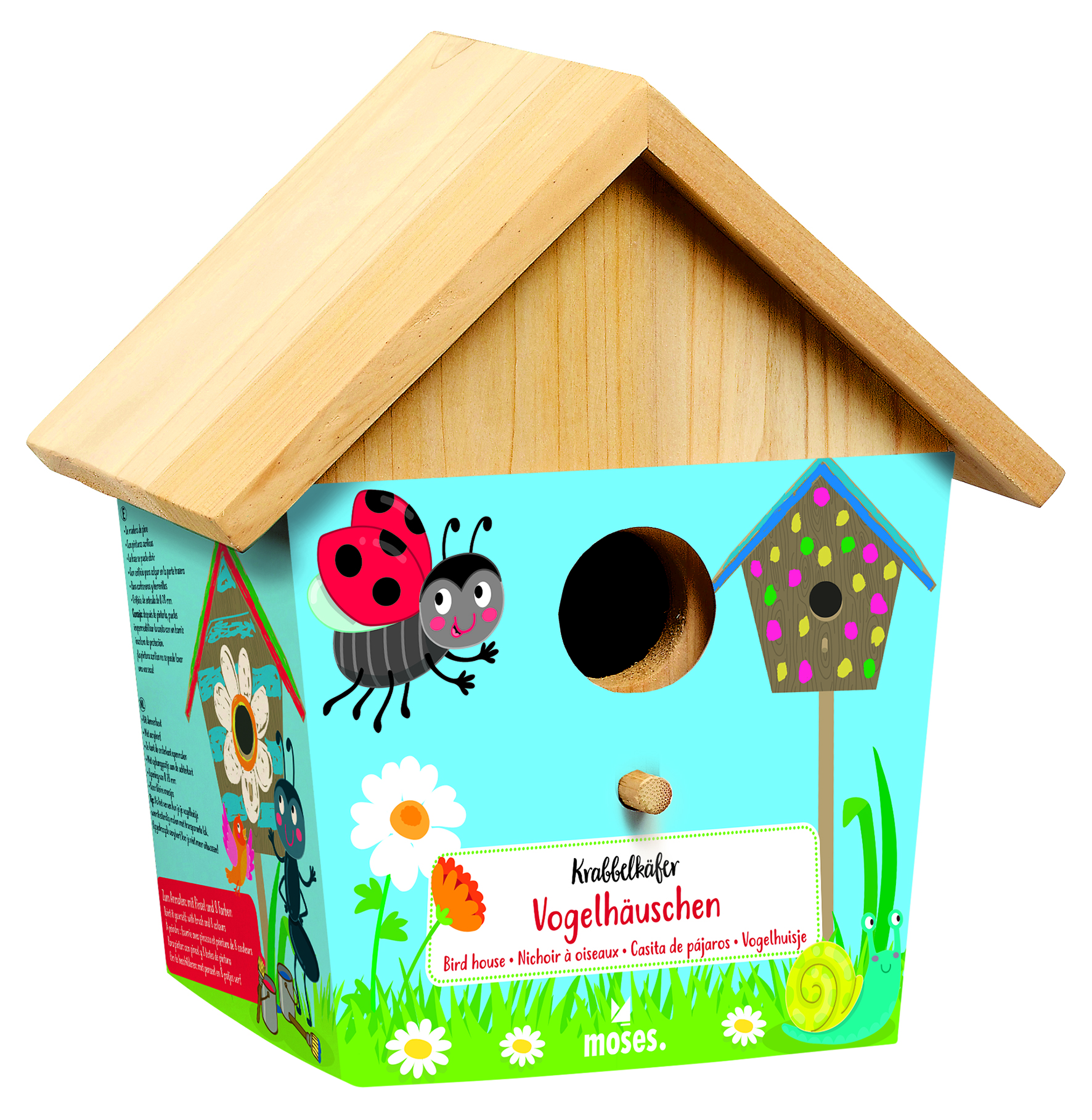 Krabbelkäfer Vogelhäuschen zum Anmalen - Moses