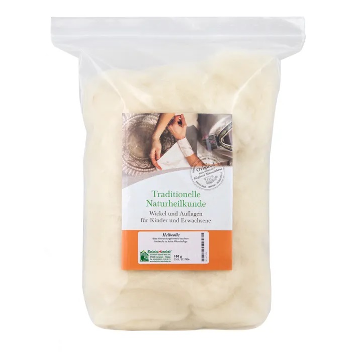 Heilwolle - naturbelassene Schafschurwolle 100g - Bahnhof Apotheke