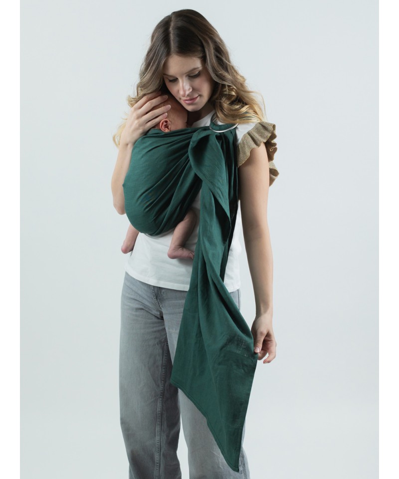 Isara Evergreen Linen Ring Sling