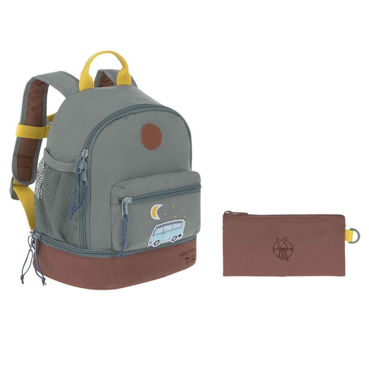 Mini Rucksack Adventure Bus petrol -  Lässig
