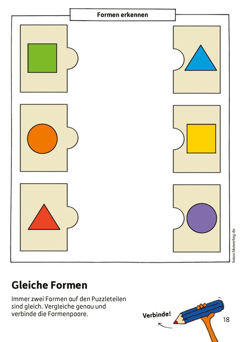 Kindergartenblock – Konzentration, Logik, Feinmotorik  - Hauschka Verlag 3+