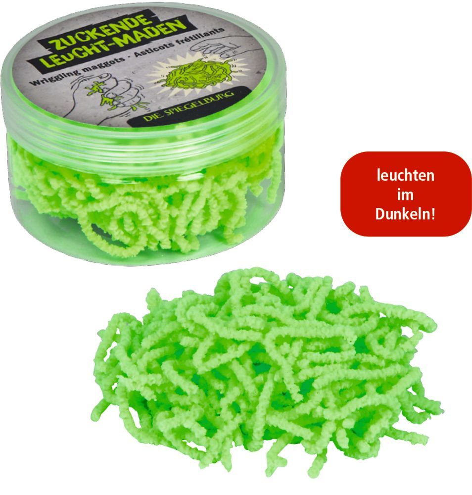 Zuckende Leucht-Maden - Wild+Cool (verschiedene Designs, 1 Stück)