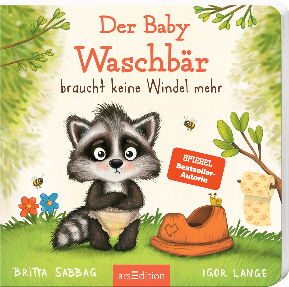 Der Baby Waschbär braucht keine Windel mehr 2+