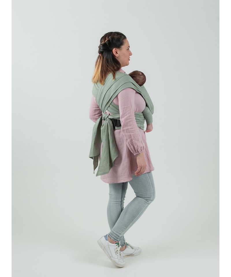 Isara Quick Tie Carrier Sage Green Linen