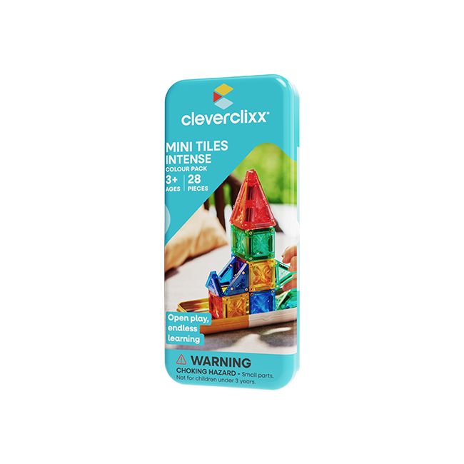 Cleverclixx Mini Tiles Pack Intense Magnetbausteine (28 Teile)