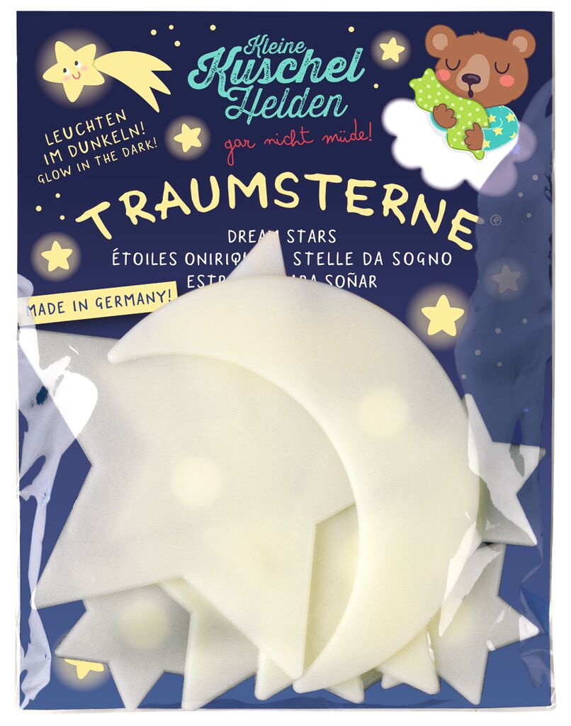 Traumsterne  - Kleine Sternenmischung (8 Sterne & 1 Mond)