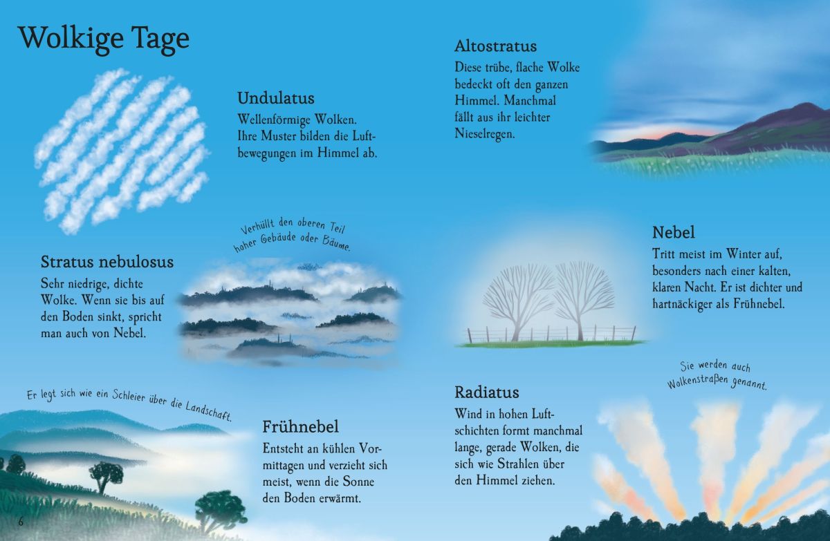 Usborne Minis Naturführer: Wolken und Wetter 6+