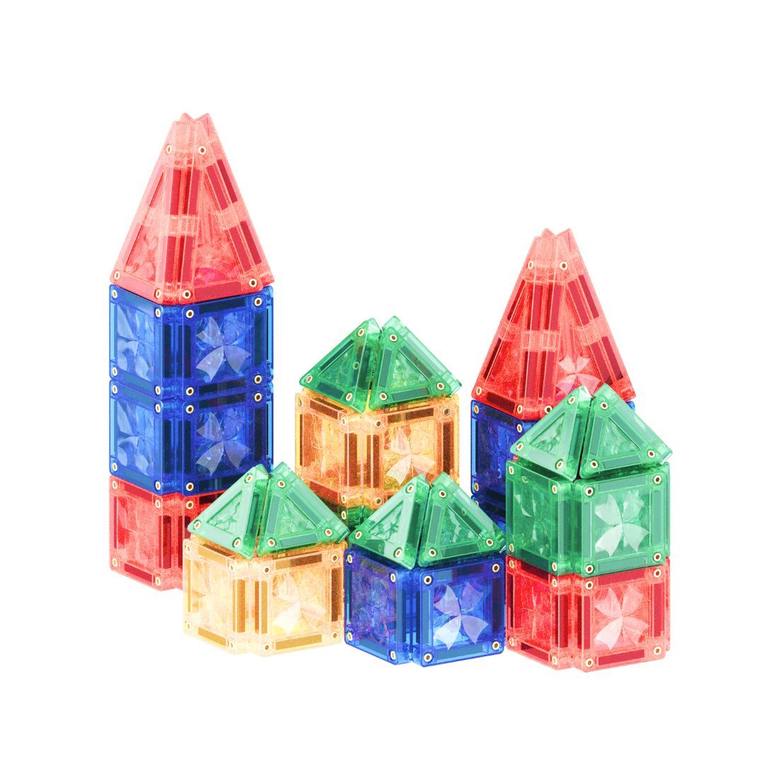 Cleverclixx Mini Tiles Pack Intense Magnetbausteine (28 Teile)