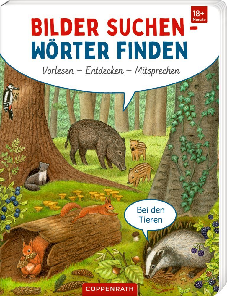 Bilder suchen - Wörter finden: Bei den Tieren (BuchBONUS) +18M