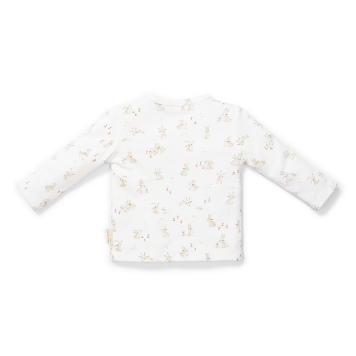 T-Shirt lang Hase weiß- 56