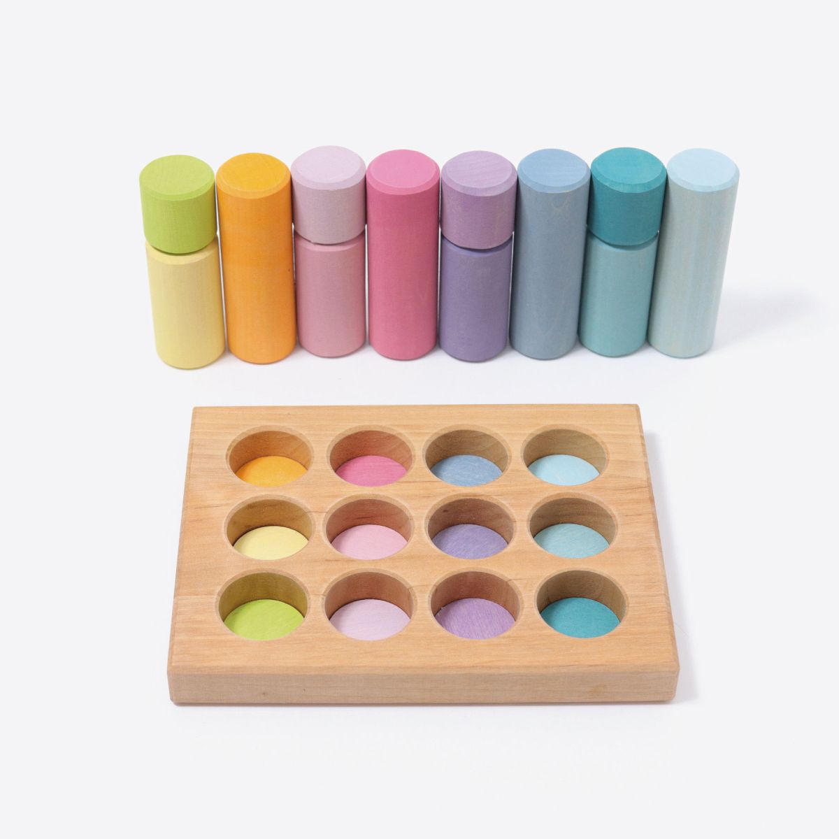 Grimm`s Steckspiel kleine Walzen Pastell 10574