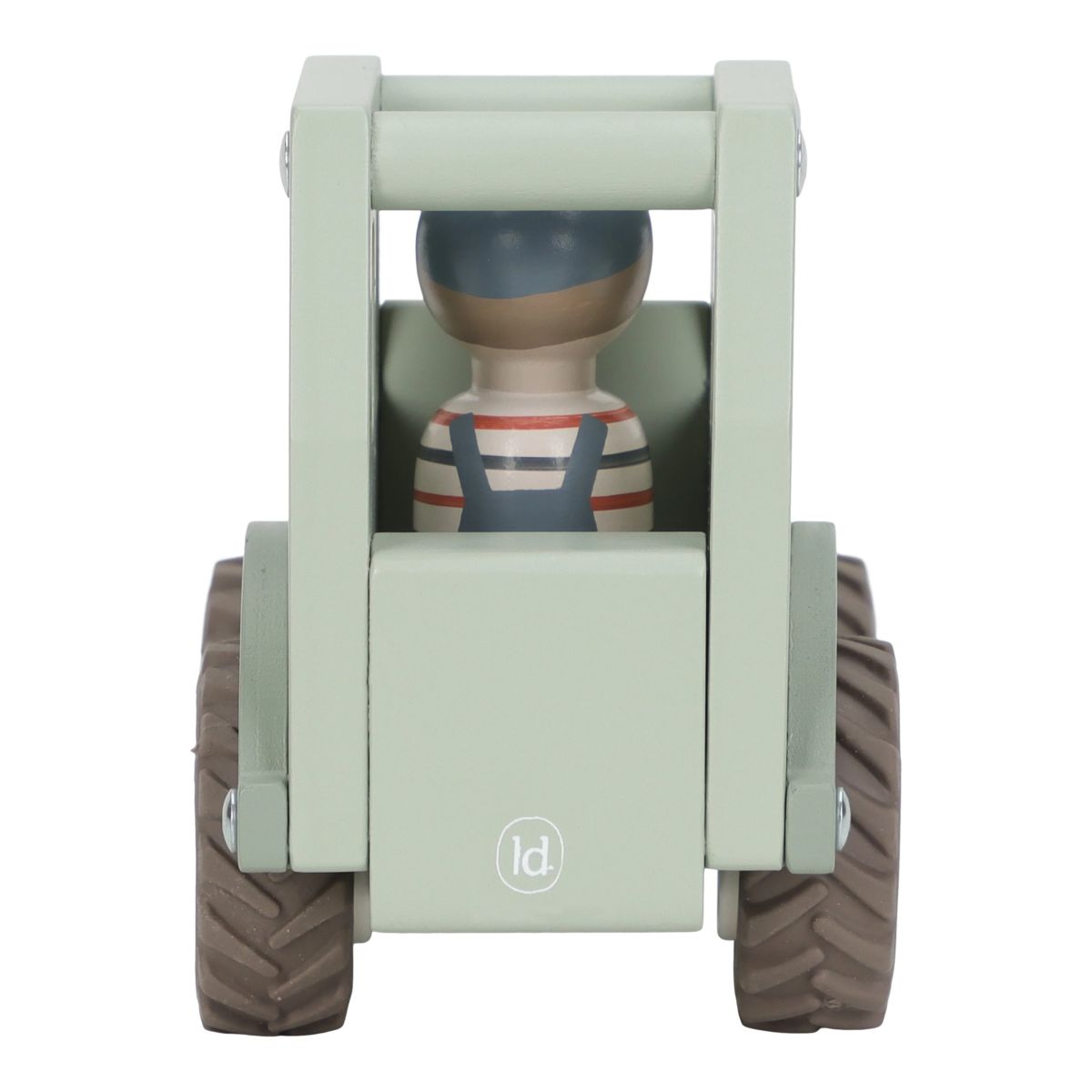 Holztraktor grün (mit Figur) - Little Dutch