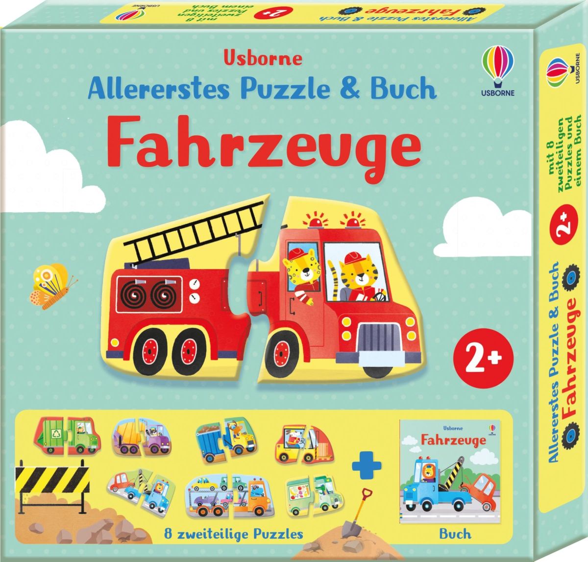 Allererstes Puzzle & Buch: Fahrzeuge 2+