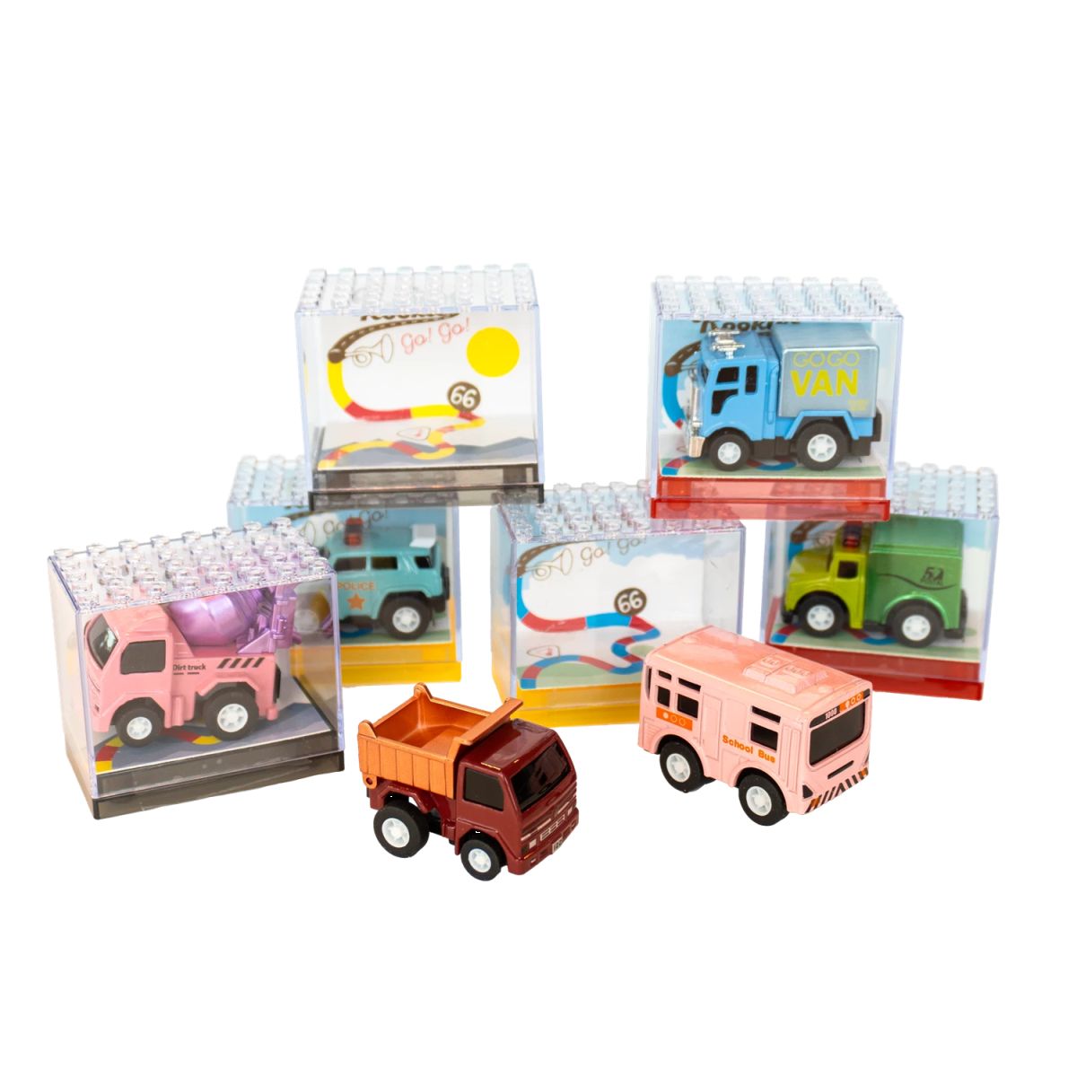 Rookies Pull Back Mini Flitzer Spielzeugauto (verschiedene Designs, 1 Stück)