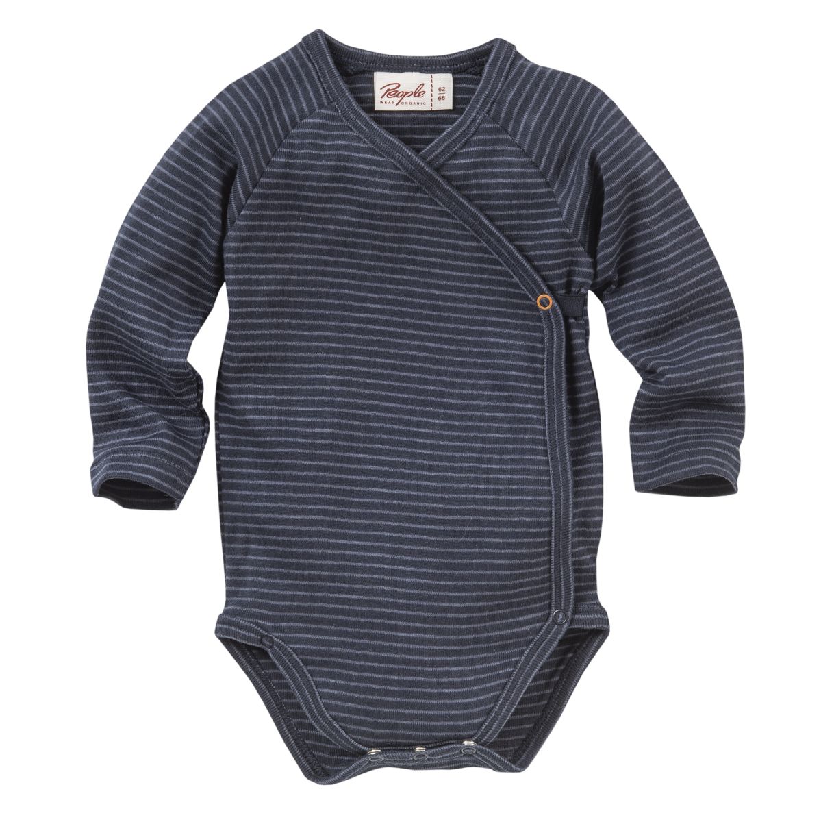 Wickelbody blau geringelt - 50-56