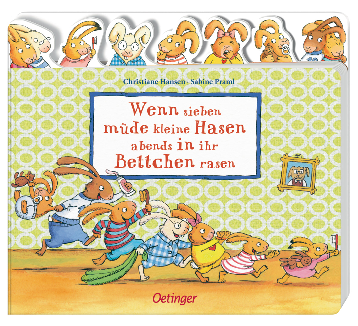 Wenn sieben müde Hasen abends in ihr Bettchen rasen (mit Register) 2+