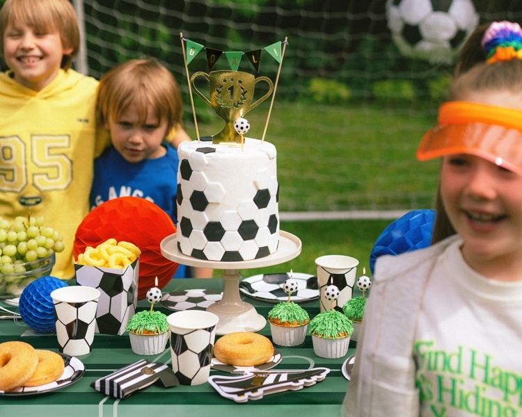 Geburtstagskerzen Fußball (6 Stk.) - Party Deco