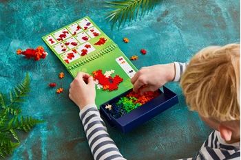 PLUS PLUS Mini-Bausteine Puzzle Dinosaurier 125 Stück