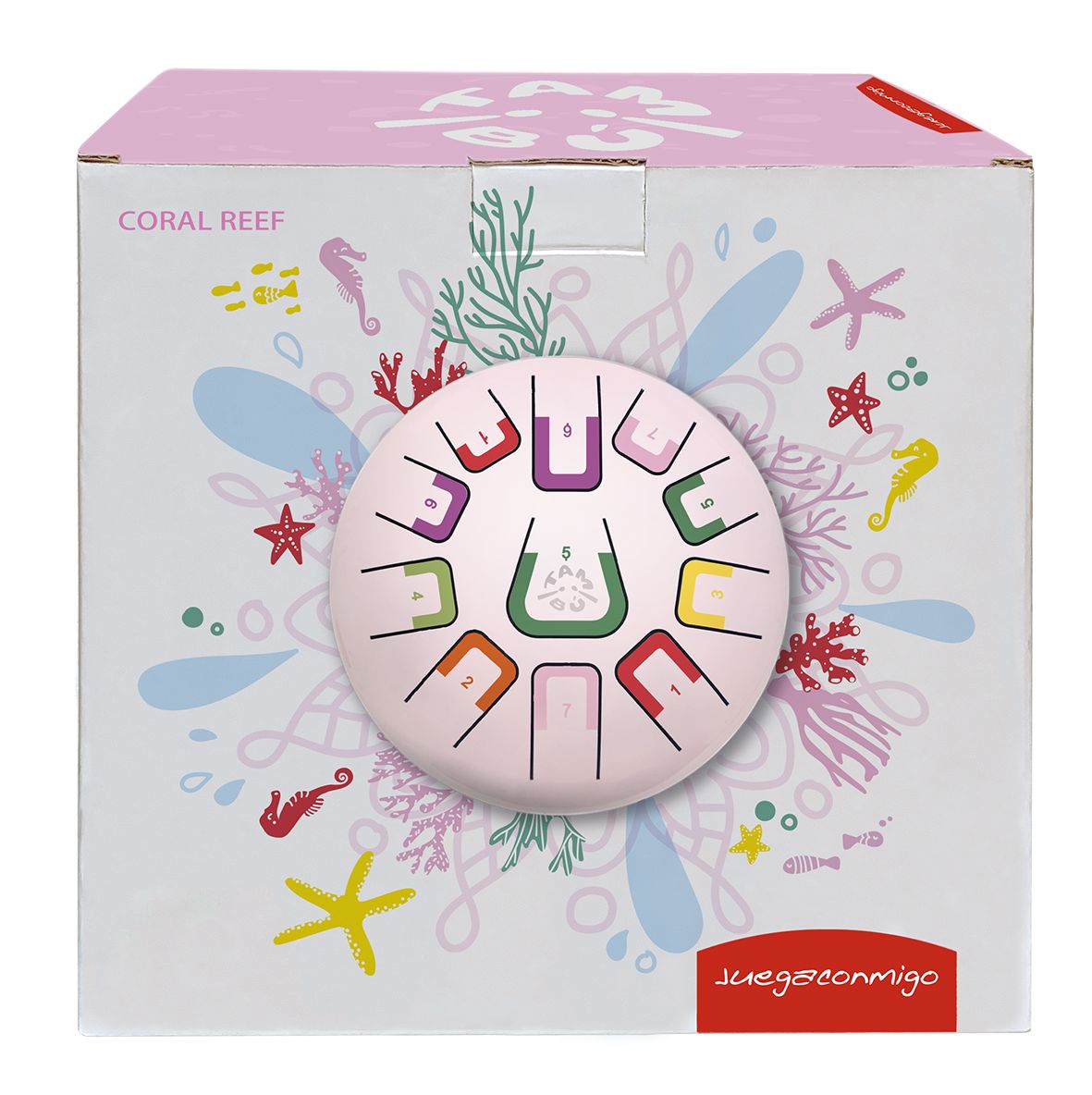 Tambu Zungentrommel 20cm - Coral Reef (pink)