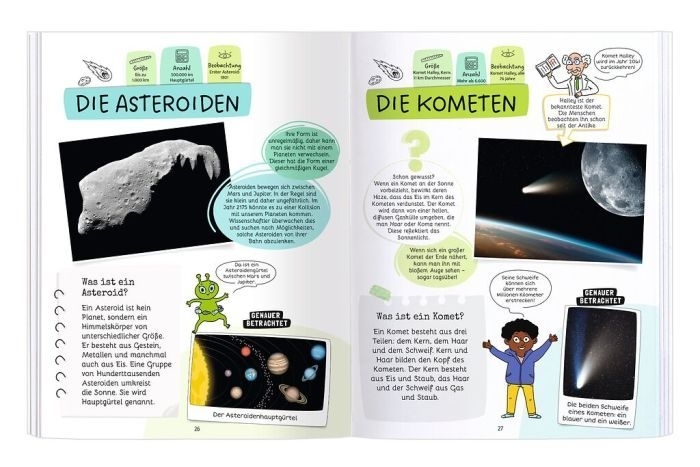 Rätseln, Stickern, Bestimmen - Sterne & Planeten 7+