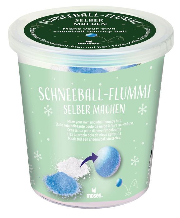 Schneeball-Flummi selber machen Weihnachten