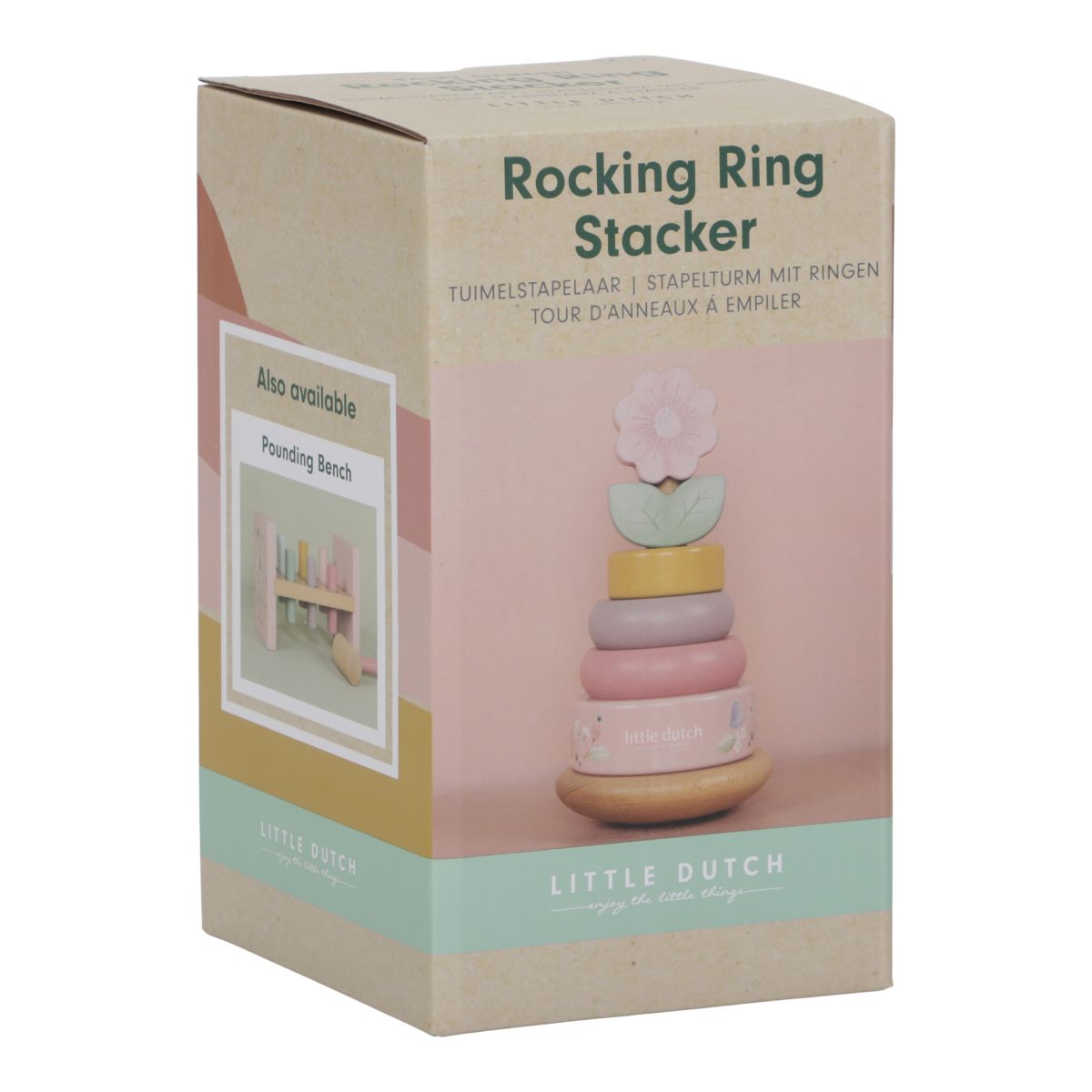 Holz-Stapelturm mit Ringen Fairy Garden - Little Dutch