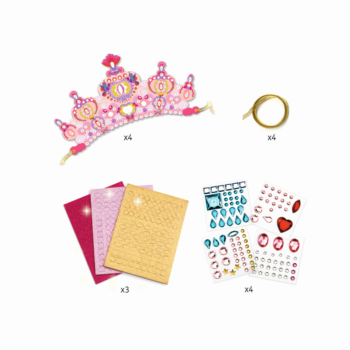 DIY Mosaik-Diademe Wie eine Prinzessin - DJECO