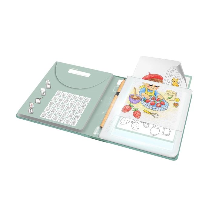 Kidydraw Leuchtende Designtafel Mahlzeiten "Food around the world" (6+) - Kidywolf