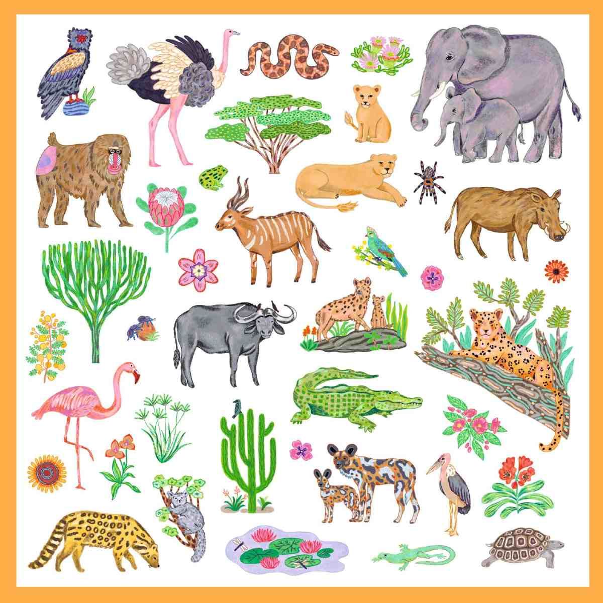 Sticker: Kenia - Djeco