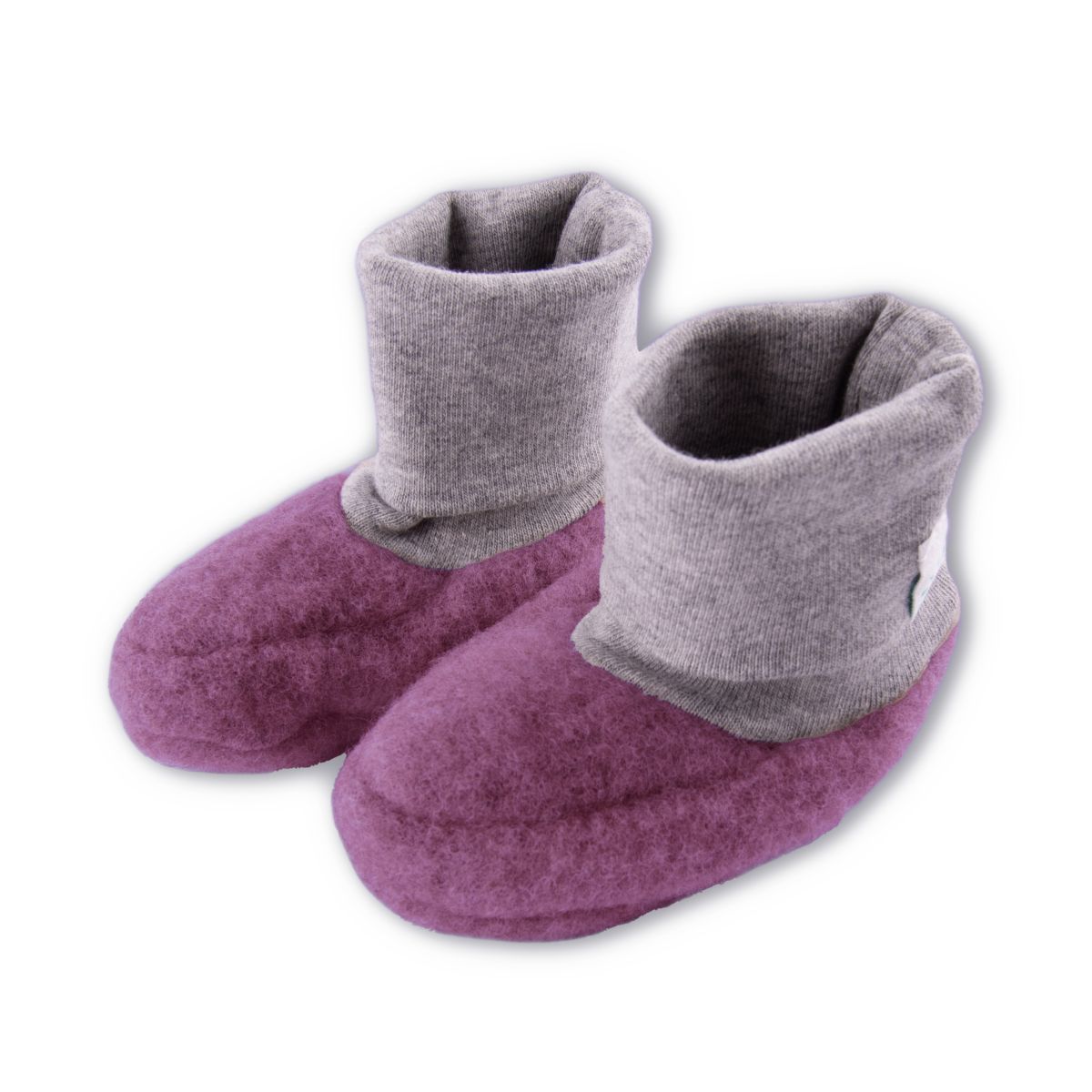 Schlupfschuhe Wollfleece Dusty Plum Gr. 0-6 Mon.