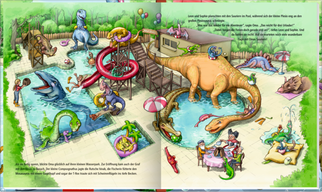 Dinosaurier im Freibad (Band 2) 3+