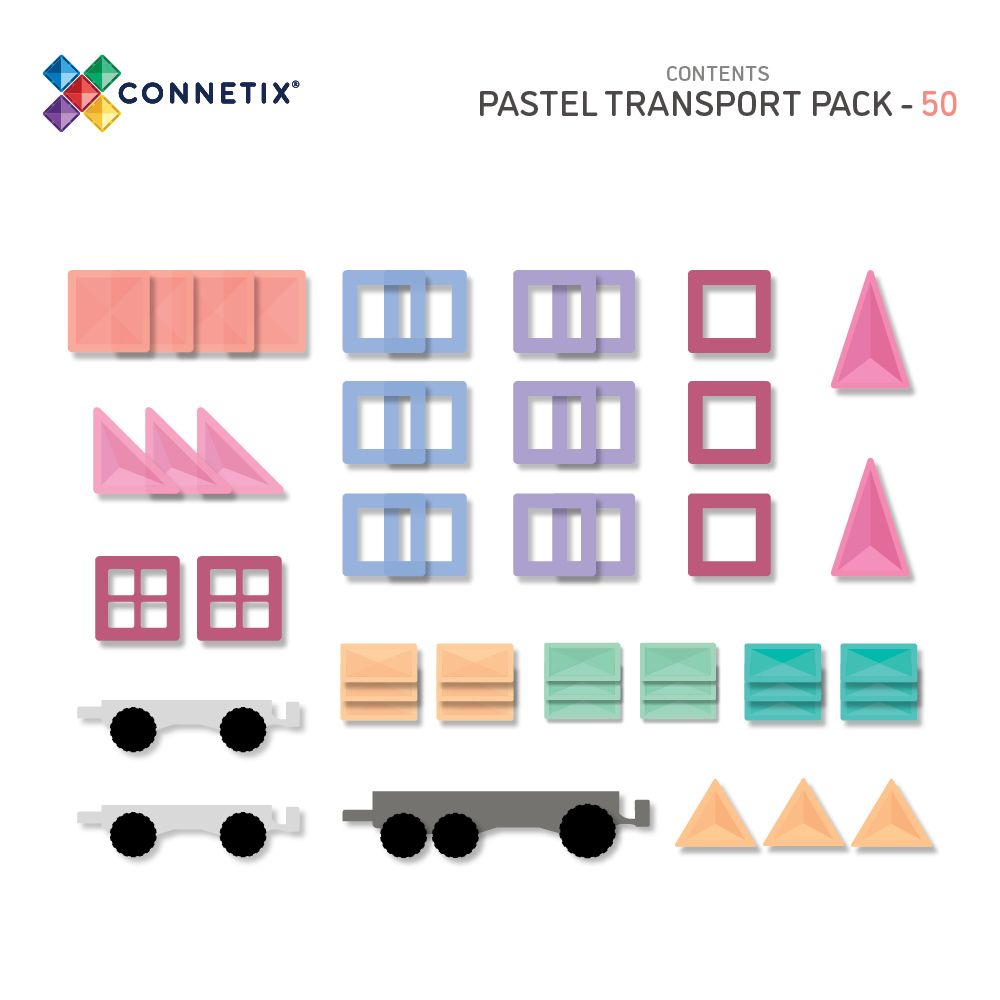 CONNETIX PASTEL Transport Pack Magnetbausteine 50-teilig